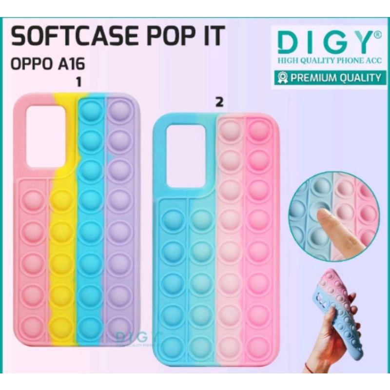 Case POP IT OPPO A16 SofCase POP IT 3D Polos