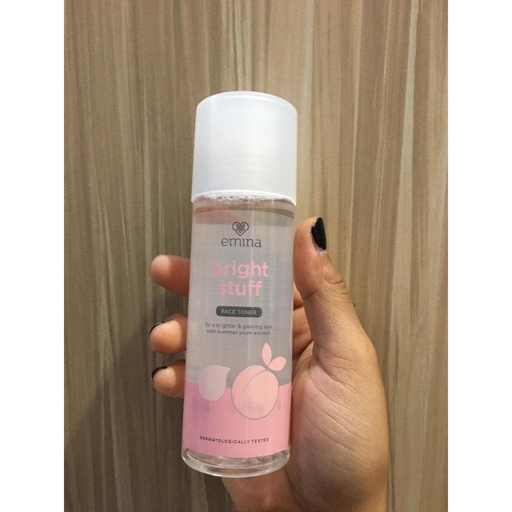 Emina Bright Stuff Face Toner 100ml Toner Wajah Cerah Glowing Anti Kusam RUMAH CANTIK
