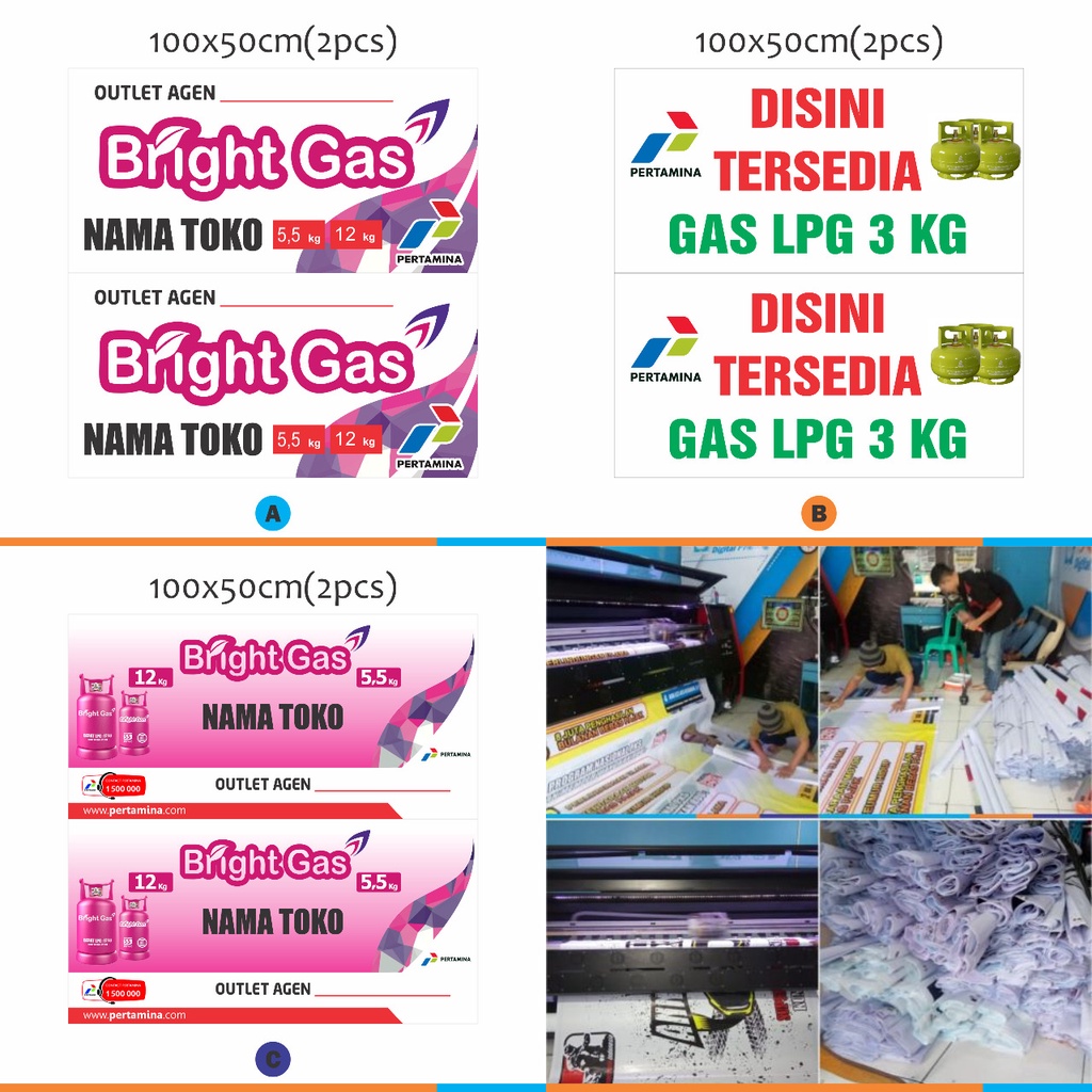 SPANDUK JUAL LPG 100x50