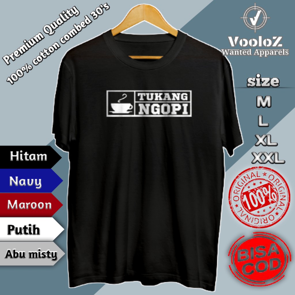 KAOS DISTRO ORIGINAL KAOS KOPI KAOS COTTON COMBED 30S KAOS PREMIUM PRIA KAOS SANTAI KAOS PRIA KEREN