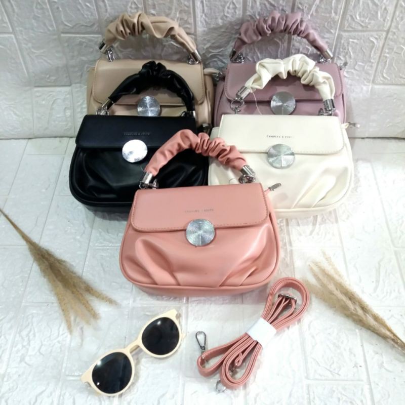 Tas Fashion Cewek CK7811 Pink Kakhi Hitam Putih Lilac