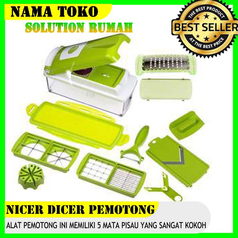 Nicer Dicer Pemotong Serbaguna /ORI Genius Nicer Dicer  Plus  Multifungsi Alat Pemotong GROSIR Murah