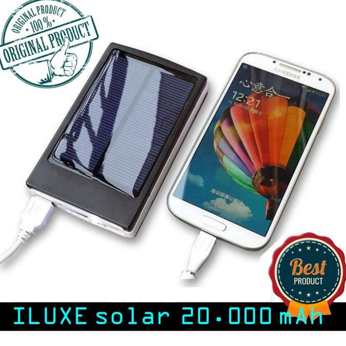 ILUXE Powerbank 20.000 mAh Solar System (ORIGINAL)