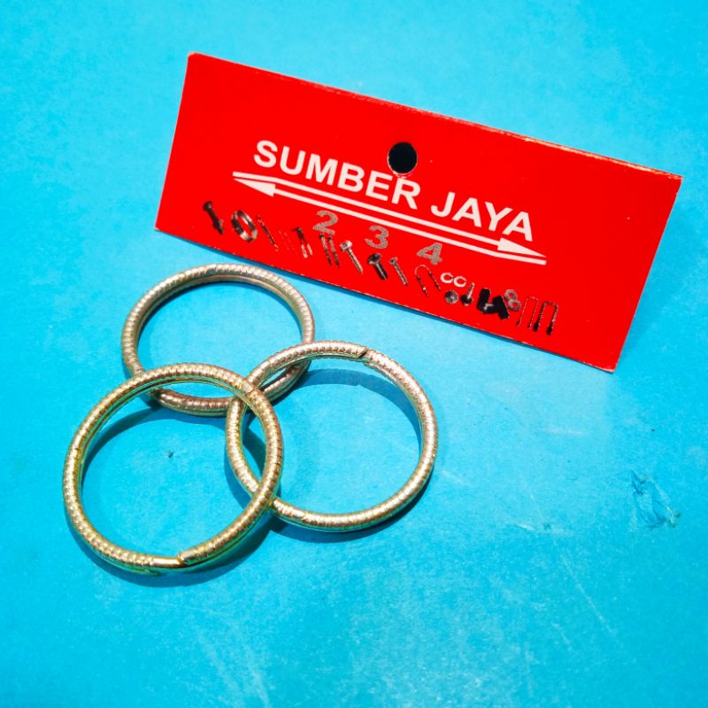 RING GANTUNGAN KUNCI DIAMETER 2,5cm BULAT ISI 6 PCS TERMURAH