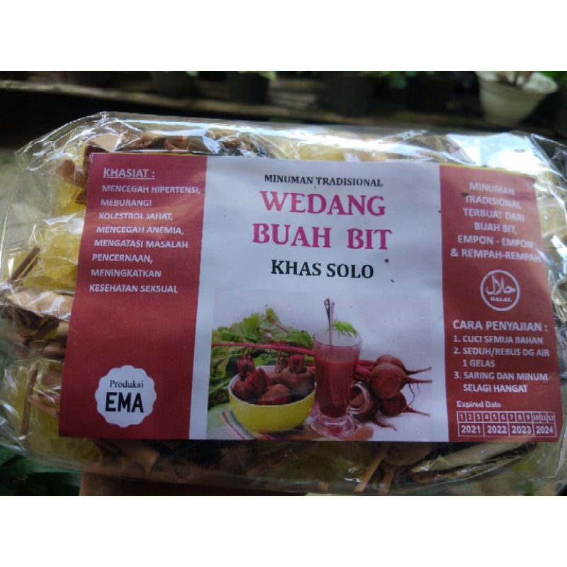 

Wedang Buah Bit khas Solo | 1 bungkus isi 10pcs