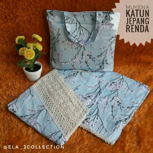 Mukena Katun Jepang Renda