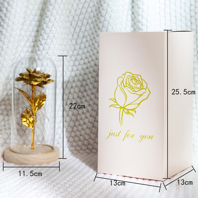 MPro Lampu LED Bunga Mawar Dekorasi Beauty And The Beast Rose | Pajangan Kado Hiasan Ruangan Ka