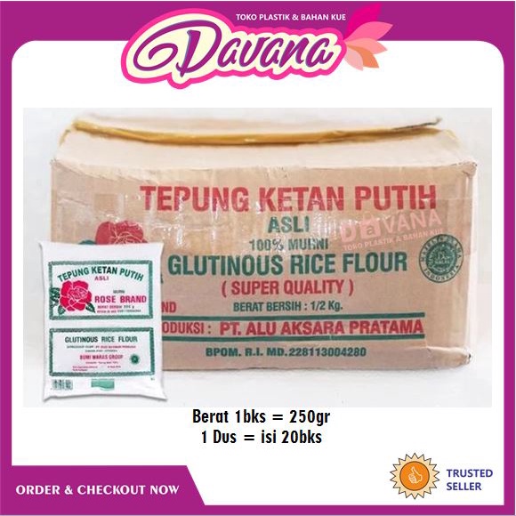 

Tepung Ketan Rose Brand 500 gr I 1 Dus