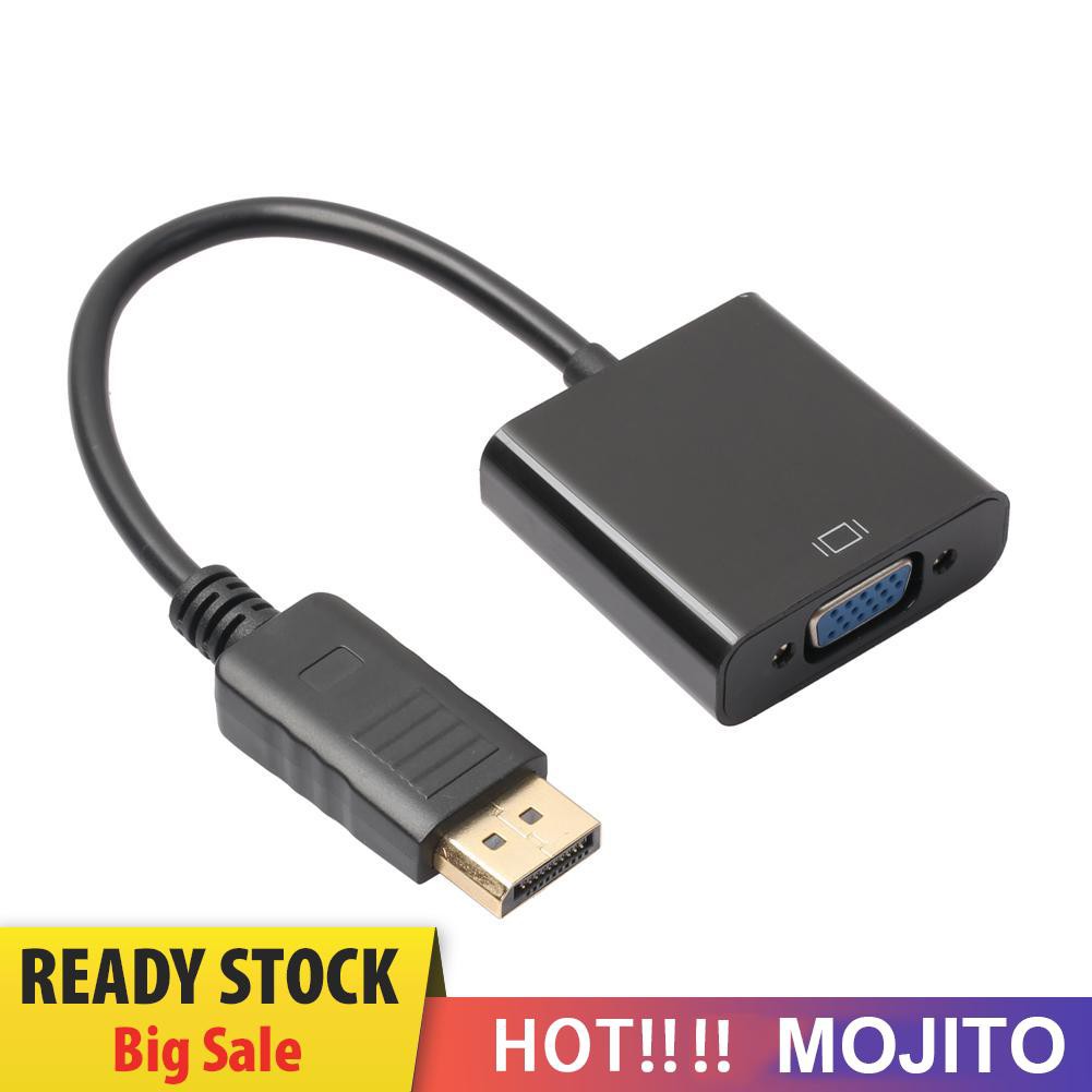 Omjit Kabel Adapter Konverter Video 1080p Dp Displayport Male Ke Vga Female