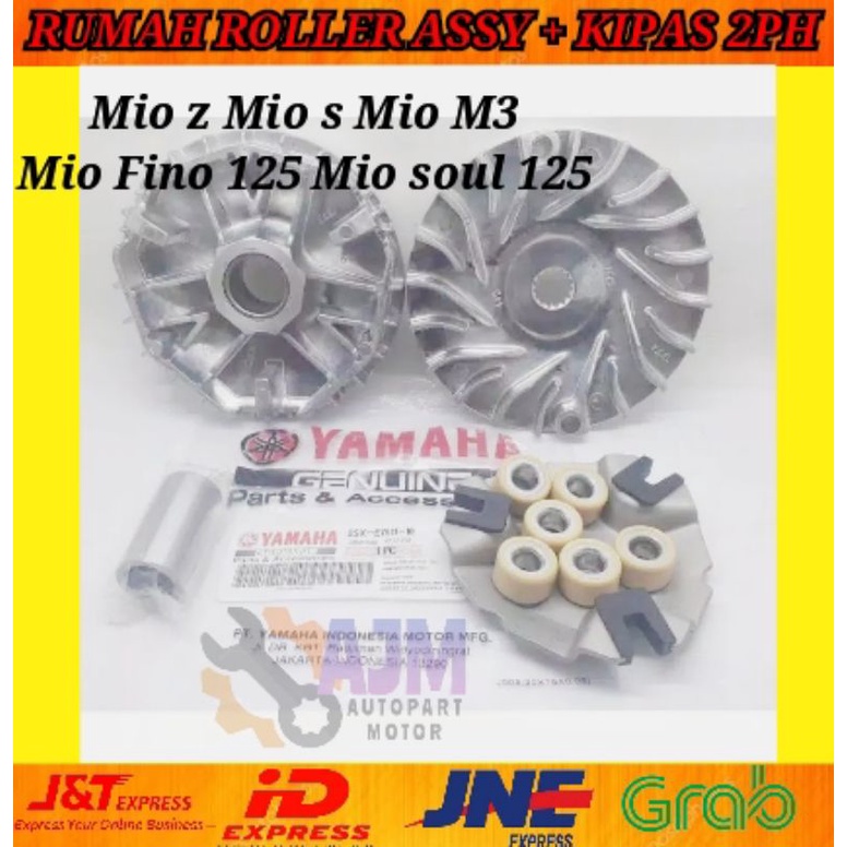 PAKET SERVIS RINGAN CVT+KIPAS 2PH MIO M3 MIO Z/S MIO SOUL GT 125 MIO FINO 125