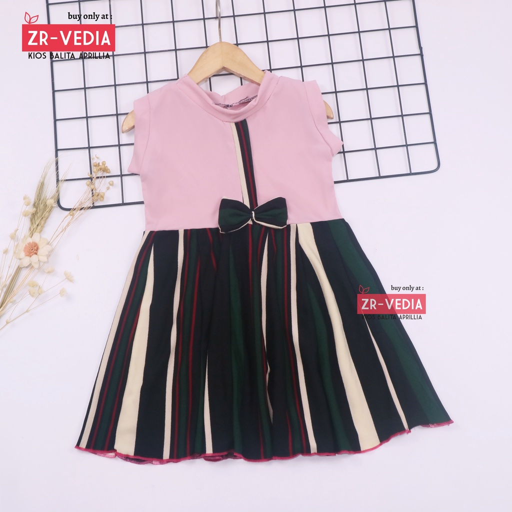 Dress Lala uk 3-4 Tahun TYPE C / Dress Anak Perempuan Murah Baju Anak Batik Casual Motif Lucu Grosir