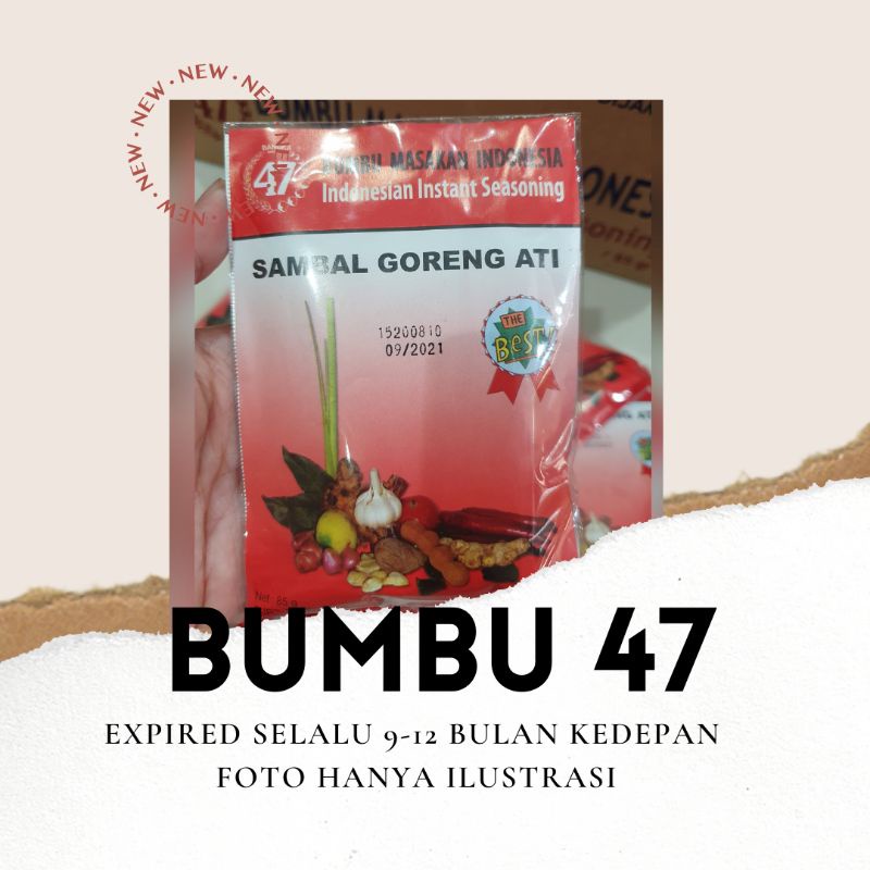 

BUMBU 47 MALANG - BUMBU INSTANT - SAMBAL GORENG ATI