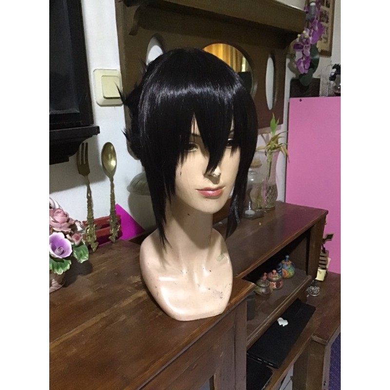 sasuke uchiha wig cosplay naruto shippuden emo punk harajuku black