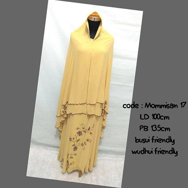 Gamis Lyra Virna Syari kuning