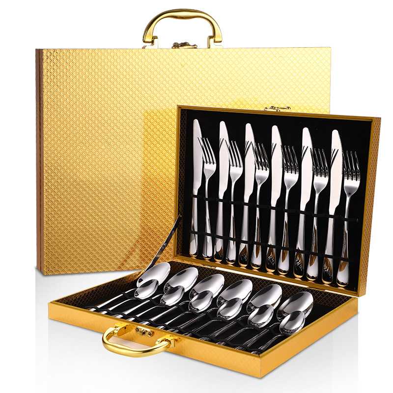 Elegant Life Cutlery Set Perlengkapan Makan Sendok Garpu Pisau 24PCS