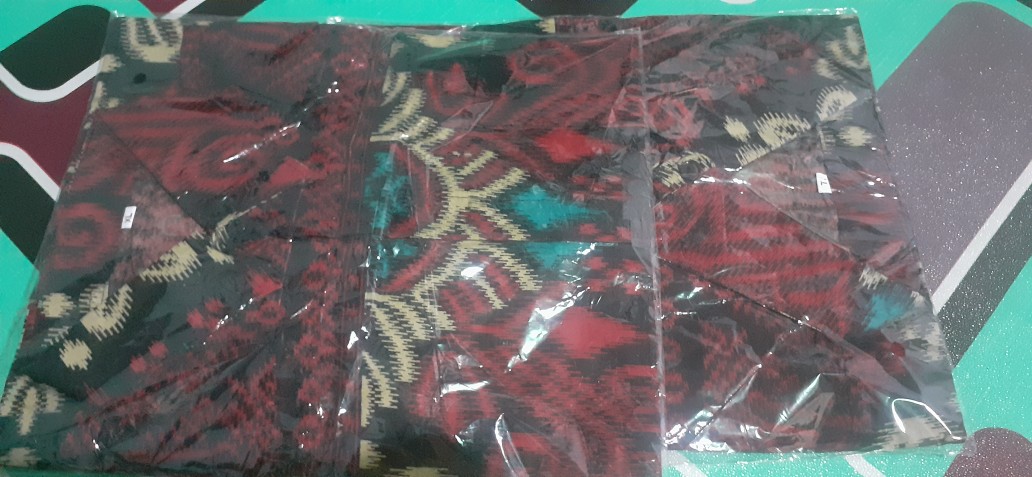 Nailo Batik Hrb026 Kenongo Kemeja Tosca Pendek Pekalongan Padi M L Xl Sogan Tulis Halus Kemeja Batik