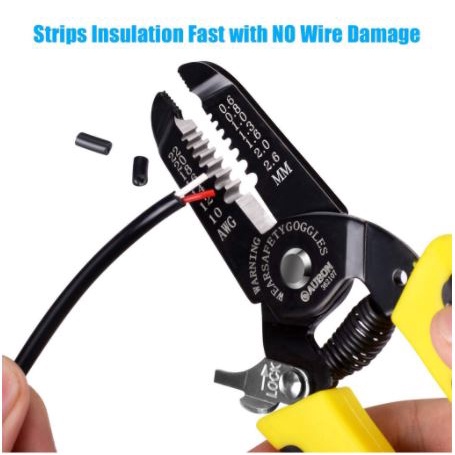 MURAH Tang potong dan kupas kabel/wire stripper / wire stripper 7&quot; TANG POTONG KUPAS KABEL LISTRIK MULTIFUNGSI - Tang kupas kabel 7 inch 3in1