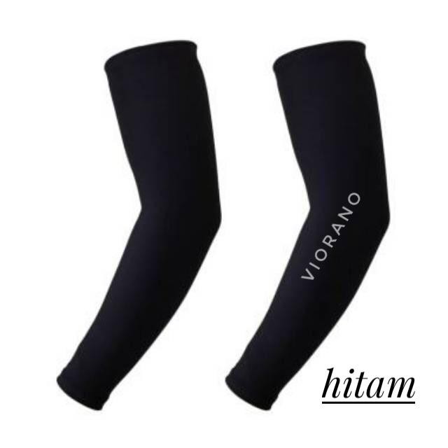 Manset Tangan Hitam Handsock Polos Pria Wanita Murah Lembut / Manset Tangan Spandex Unisex Wanita Pria Hitam Putih