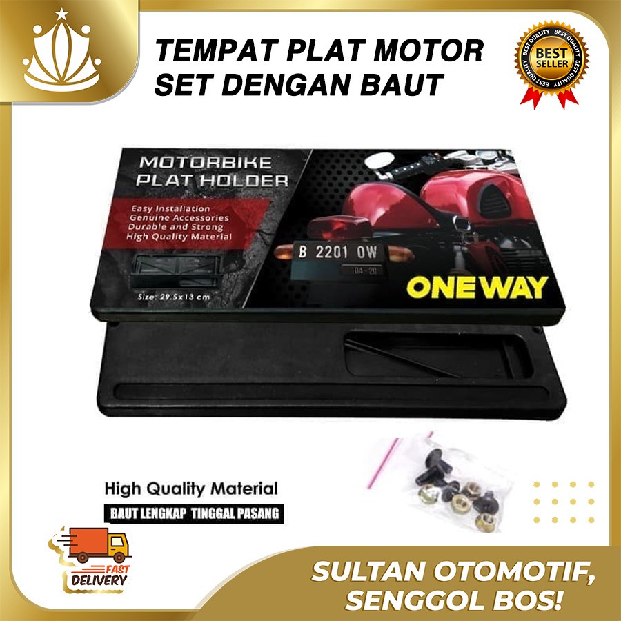 Tempat Plat Nomor Motor Universal Kualitas Bagus