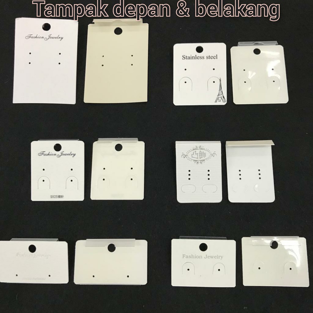 1 BUAH - BAHAN PANTAT ANTING | KERTAS |DUDUKAN | TAG ANTING