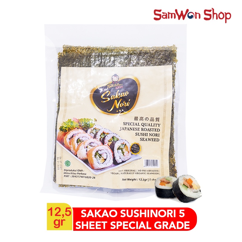 

SAKAO SUSHINORI (5 SHEET) SPECIAL GRADE SEAWEED RUMPUT LAUT