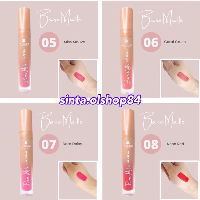 LA TULIPE BARE MATTE LIP CREAM