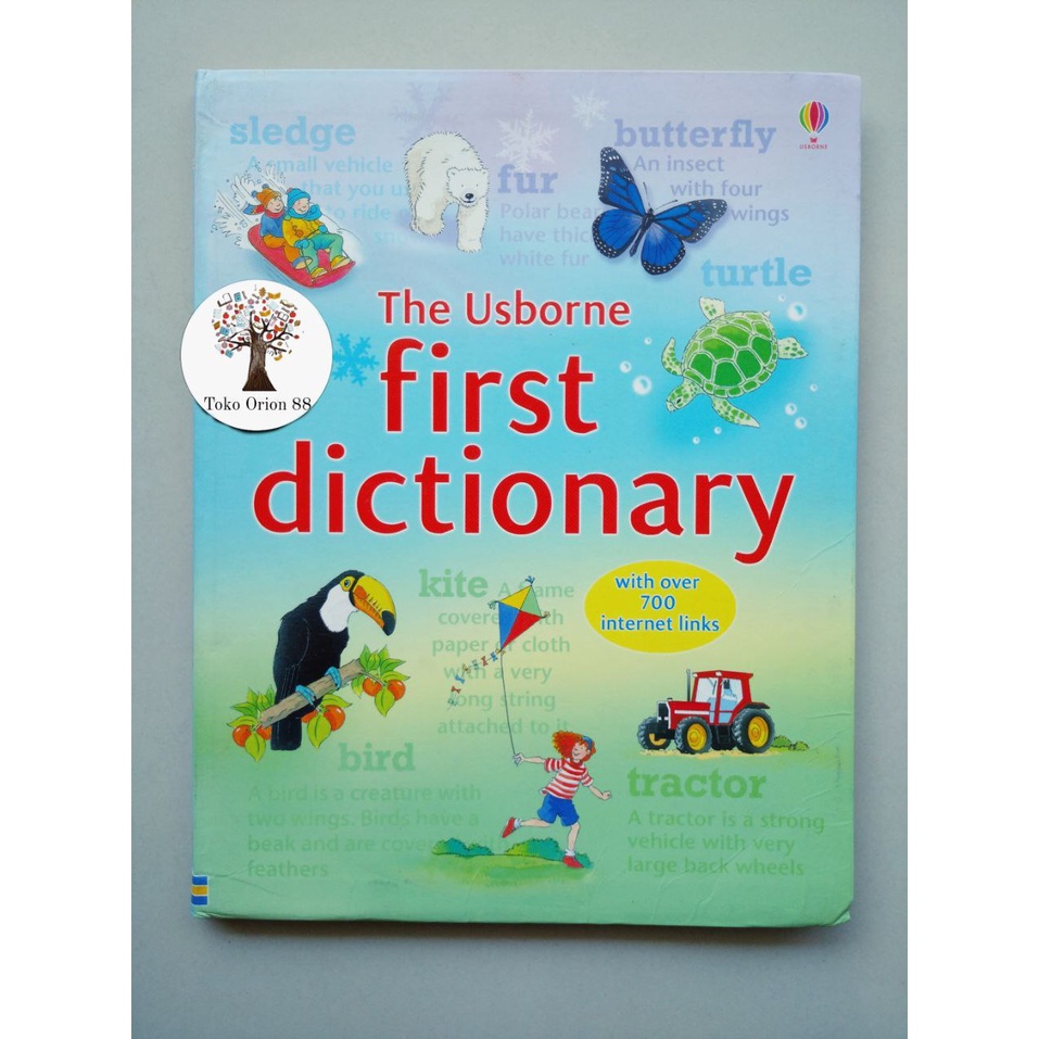 Preloved Buku Import The Usborne First Dictionary Original Butterfly