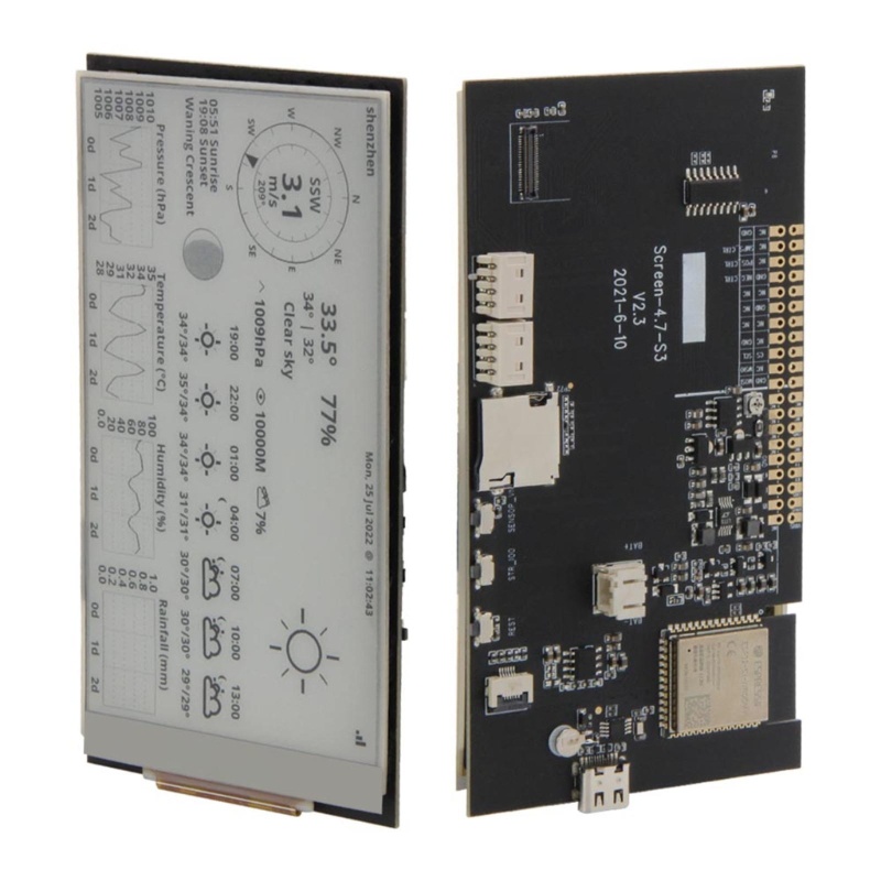 Zzz T5 V2.3 Modul Development Board Wireless Support TF E Paper Untuk Layar Tinta Elektrik