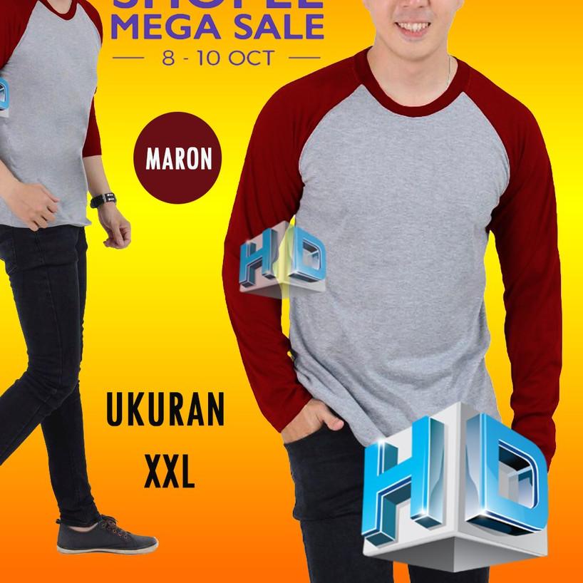← HD Raglan XXL lengan panjang pria | kaos raglan panjang | baju distro | fashion pria ➨