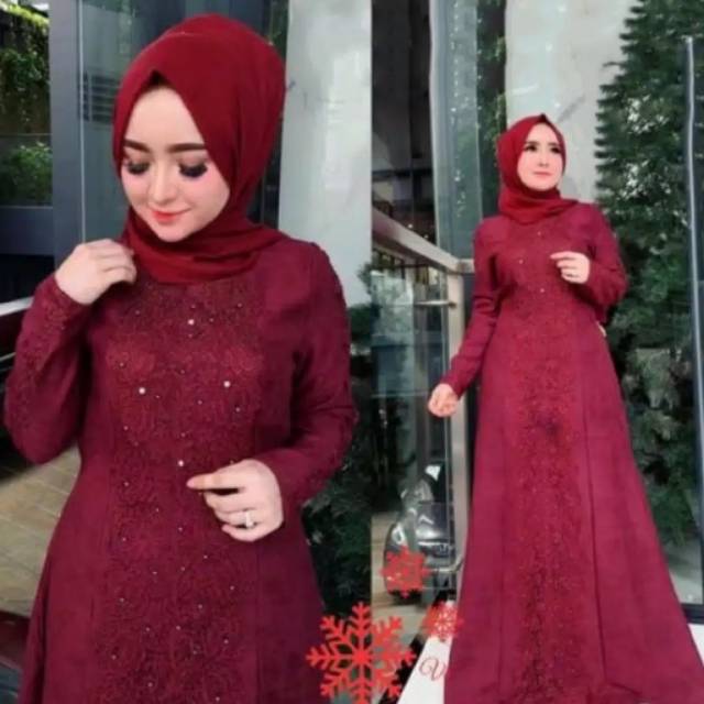 Niken maxy dress baju gamis pakaian wanita fashion muslim