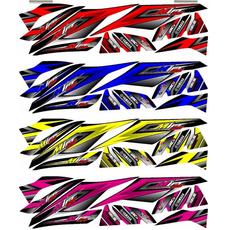Striping Mio M3 / Mio Z / Mio 125 Variasi Stiker Sticker Skotlet Scotlite Motor List L Body