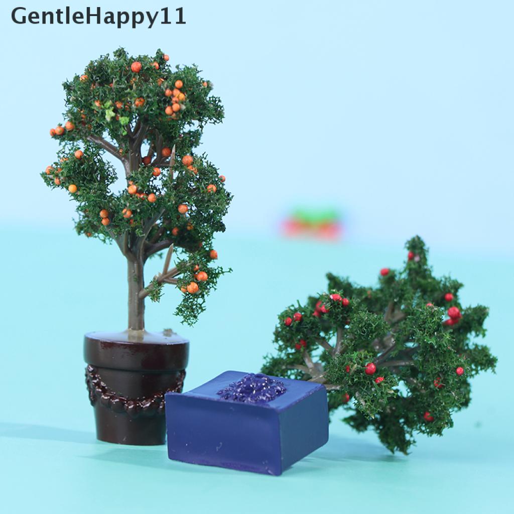 Gentlehappy Miniatur Pohon Buah Skala 1: 12 Untuk Dekorasi Rumah Boneka