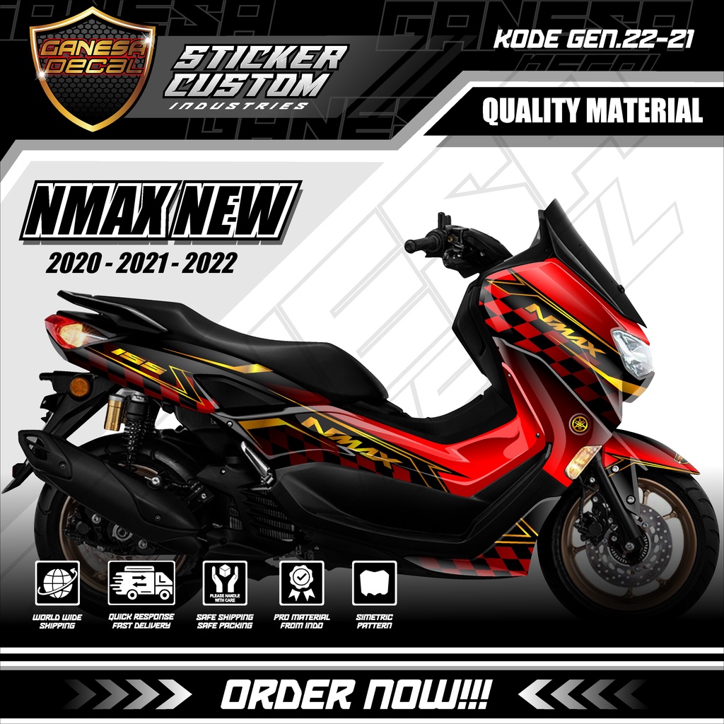 Decal Sticker Dekal Stiker Motor Yamaha New Nmax 2020 - 2021 - 2022 Facelift ABS - non ABS Fullbody 
