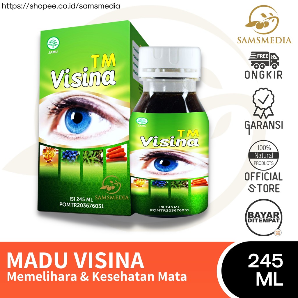 Madu Visina 245ml | Herbal Mata Atasi Mata Minus Penglihatan Buram Mata Merah Katarak Gloukoma