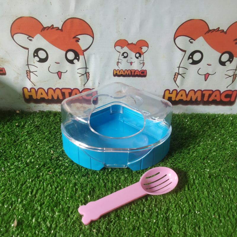 TEMPAT MANDI HAMSTER/GERBIL/SMALL PETS SWEER BATHROOM BY HAMTACI