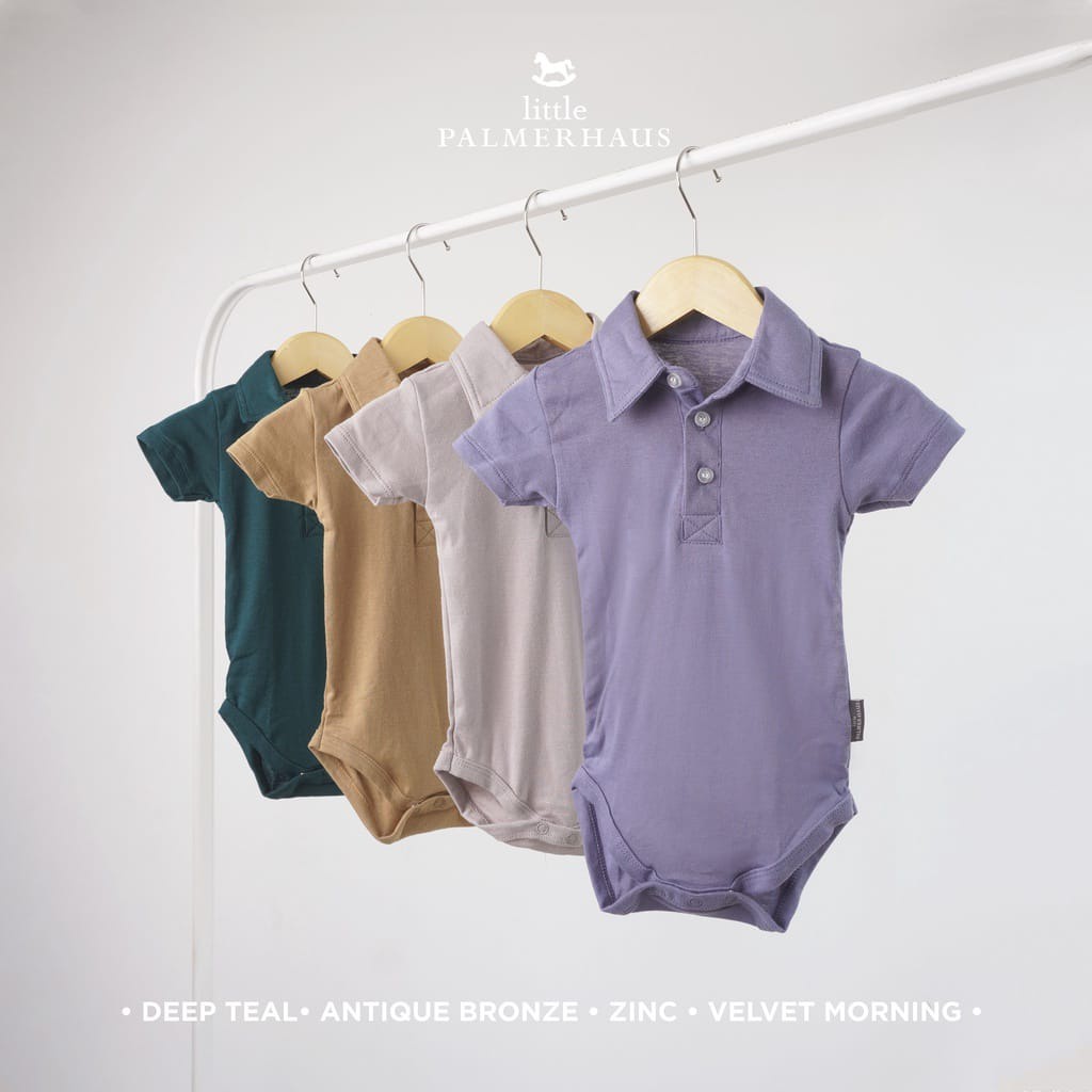 Little Palmerhaus - Boy Collar Bodysuit (Jumper Bayi)