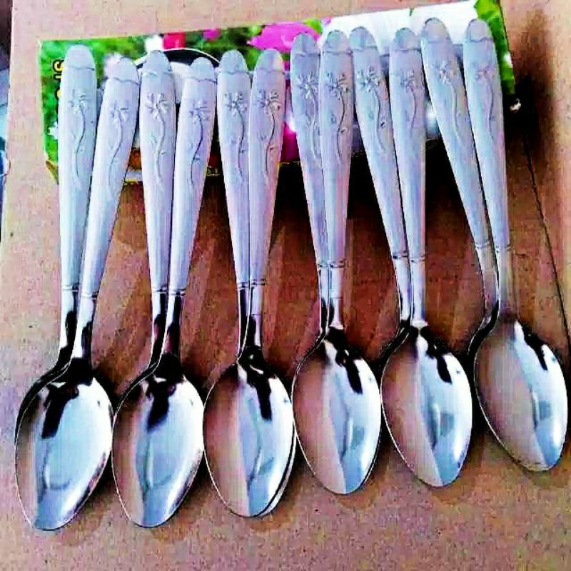 [ ⭐⭐⭐⭐⭐ ] Sendok Garpu stainless steel SEALION food grade (12pcs/1lusin) Motif doll resto cafe  tebal berat asli original