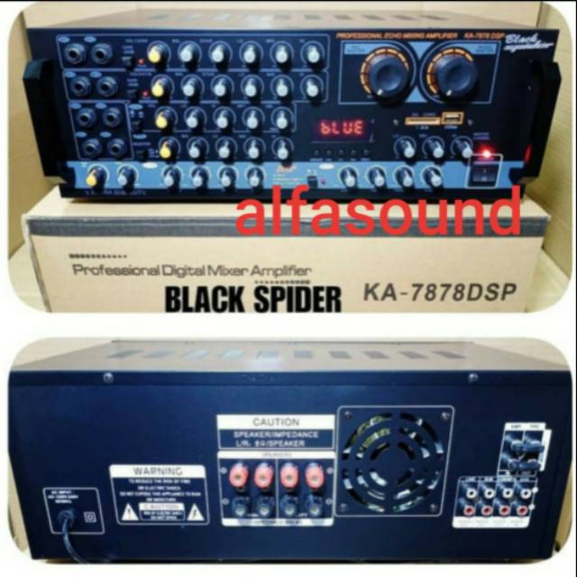 Ampli Black Spider KA 7878 Amplifier Black Spider KA7878 KA-7878