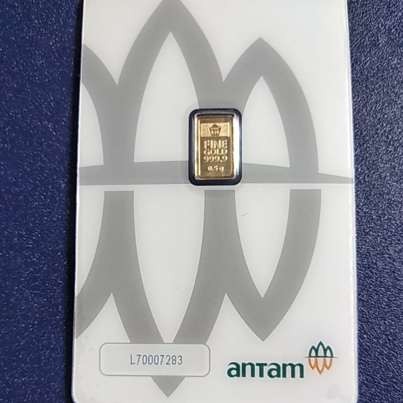 Logam Mulia Emas Batangan Antam uk 0,5 grm