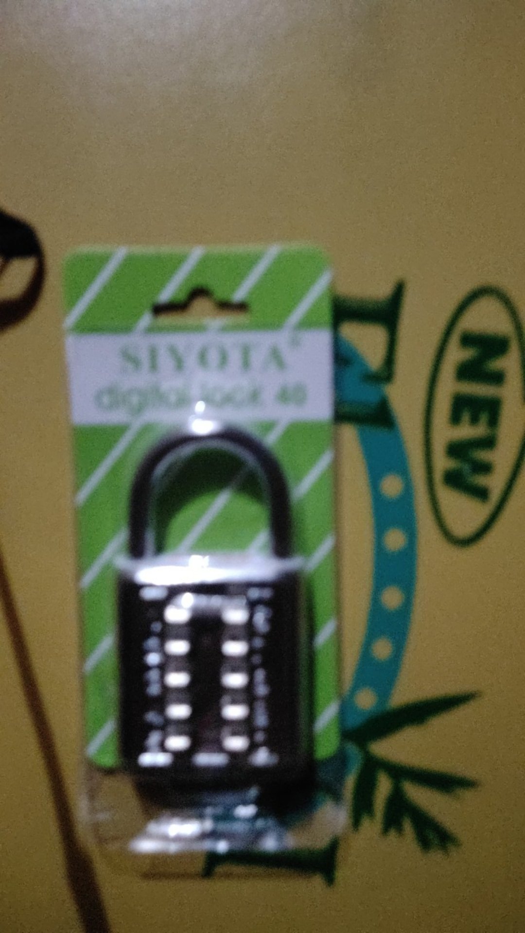 40mm Anti Maling Gembok Besi Silver Pin Digital Nomor Anti Maling 40mm 10 Digit Serbaguna Original