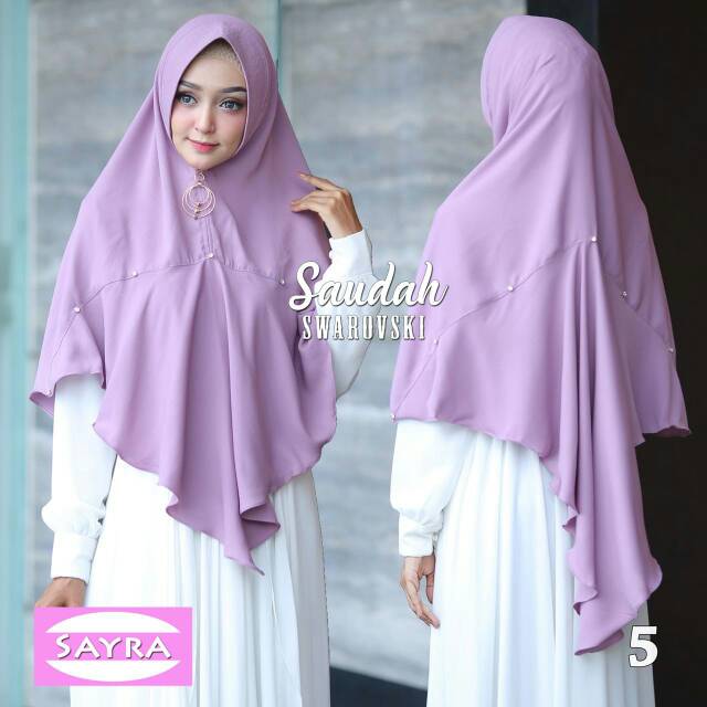 Khimar Saudah ori Sayra Hijab