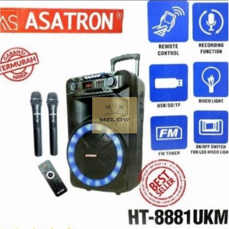 Speaker Portable Wireless Asatron HT 8881 UKM