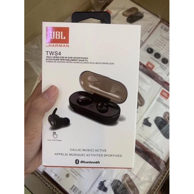 headset bluetooth TWS 4 wireless earphone bluetooth isi 2 kiri kanan