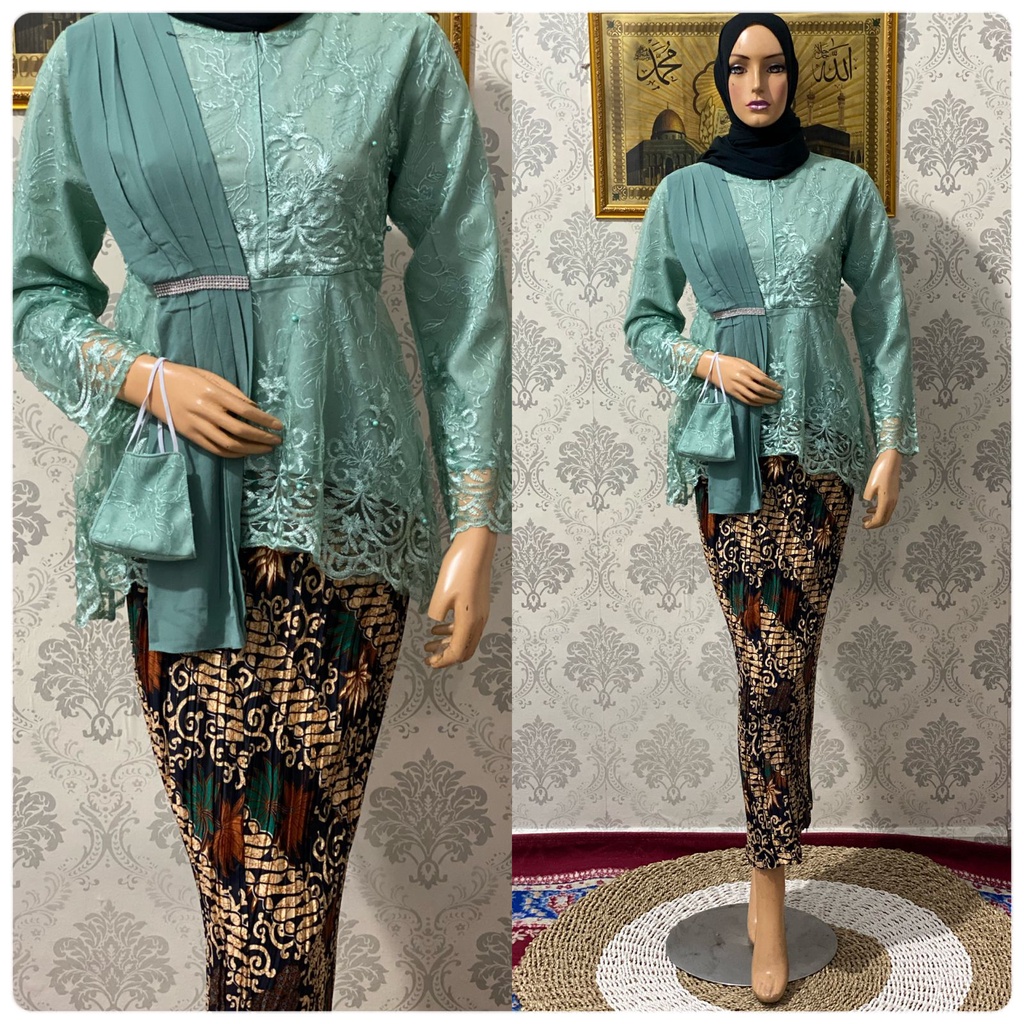 Kebaya Wisuda Aurora Salendang Maira / Baju Pesta Modern / Bridesmaid Kekinian / Kebaya Modern