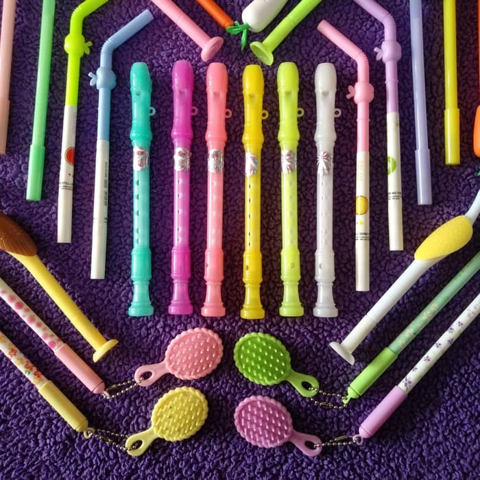 

NEW STOCK PEN GEL KARAKTER - PULPEN GEL INK UNIK - ATK - SOUVENIR ULTAH ANAK