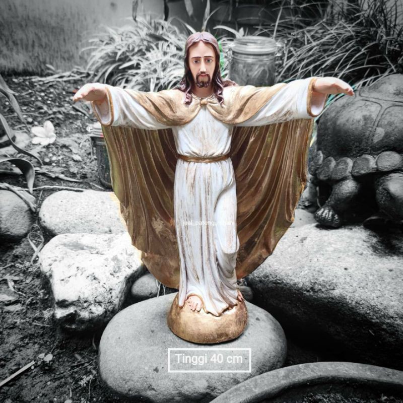 Patung Yesus Memberkati 40 cm