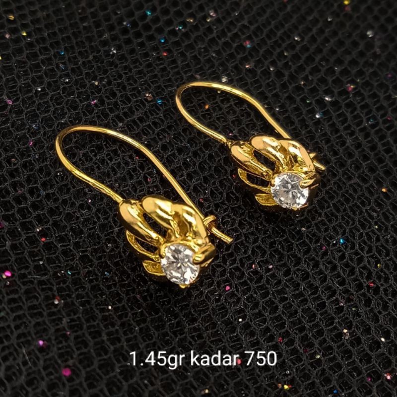 Anting Emas 17 K - 1.45gr Kadar 750 - 2723