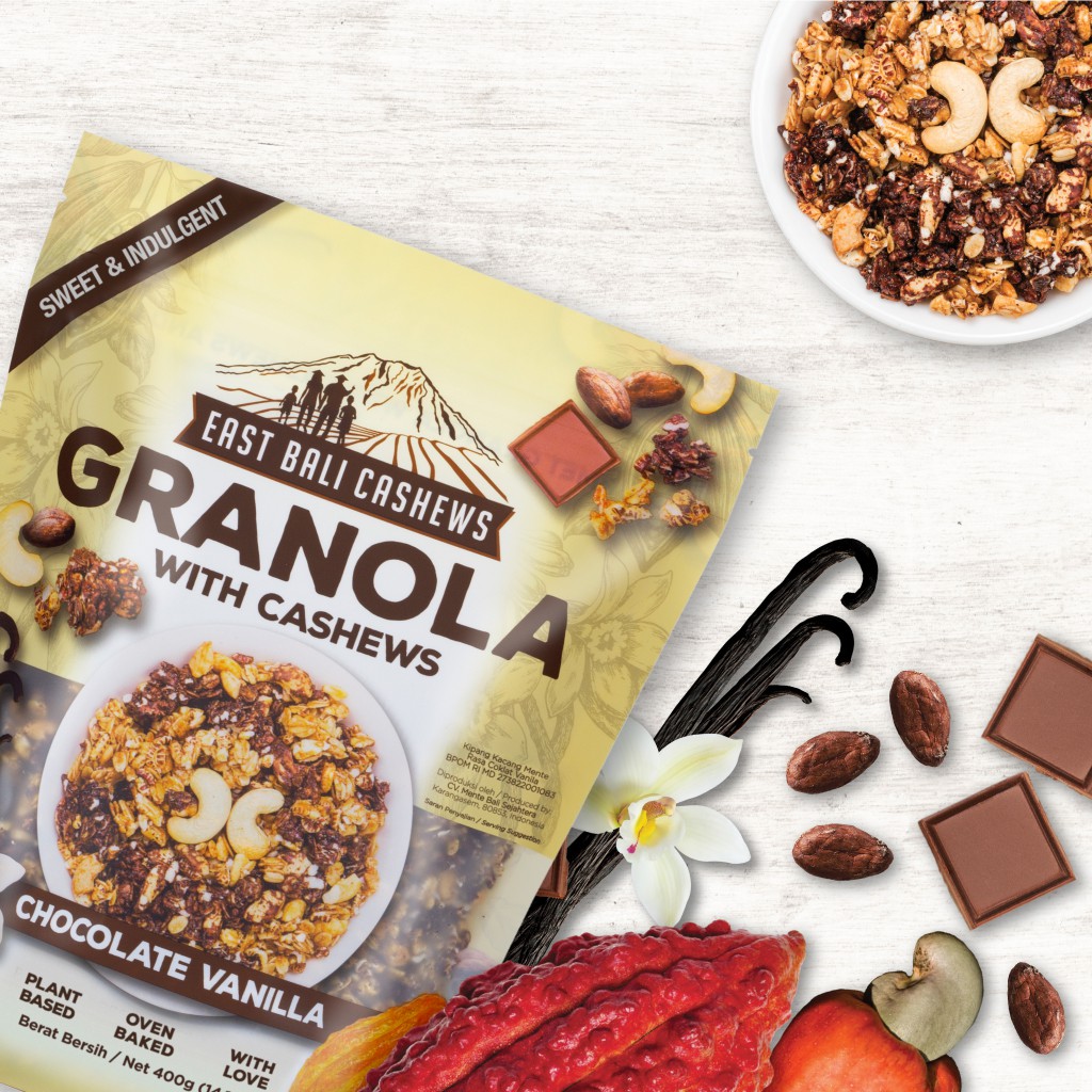 

EAST BALI CASHEWS Granola Chocolate Vanilla 400gr