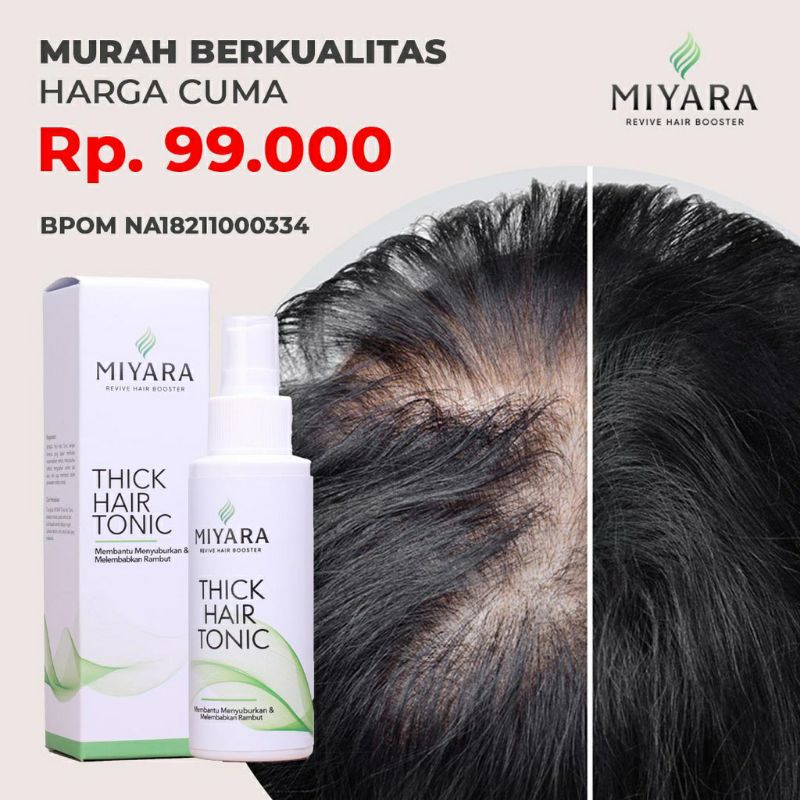 Penumbuh Rambut Botak dan Beruban Miyara Hair Tonic