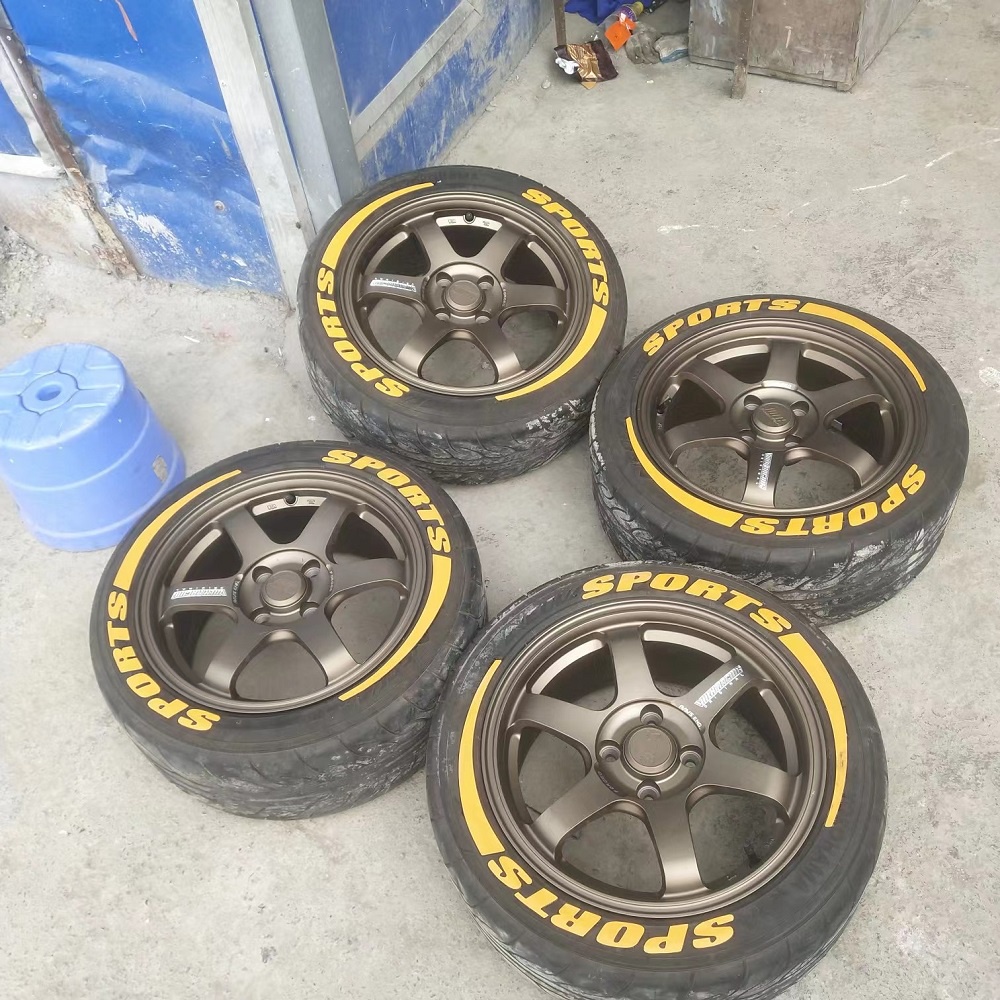 Stiker Roda Ban Motor 3D Universal DIY Untuk KTM BMW YAMAHA Honda Audi Ford